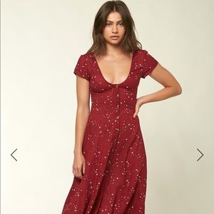 O’Neill Maroon Rina Dress